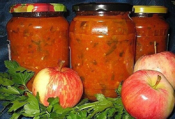 Аджика яблочная, наивкуснейшая!