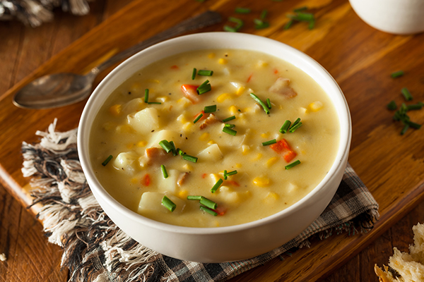 Кукурузная похлёбка с мясом и ветчиной