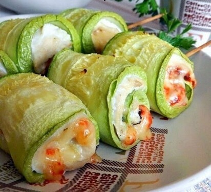 Кабачковые рулетики