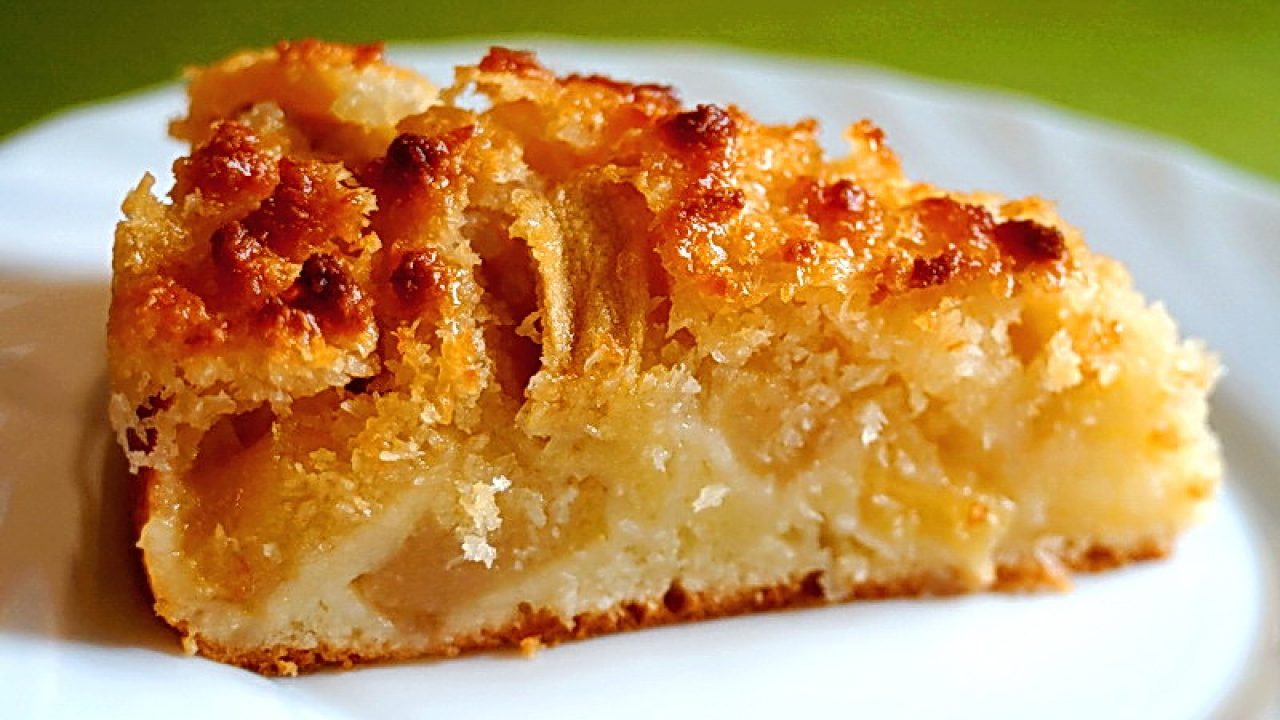 Самый нежный пирог с яблоками и кокосовой карамелью Самый нежный пирог с яблоками и кокосовой карамелью